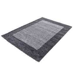 Hoogpolig tapijt, hoogpolig, langpolig, woonkamer hoogpolig tapijt, 2-kleurig poolhoogte 3cm, grijs, lichtgrijs
