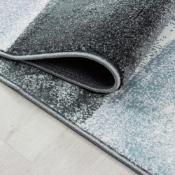 Modern designer contour cut 3D living room rug Hawaii 1710 blue