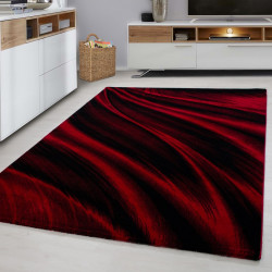 Modern designer living room rug Miami 6630 Red