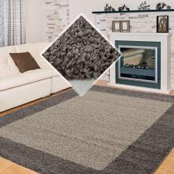 Hoogpolig tapijt, hoogpolig, langpolig, woonkamer hoogpolig, stapelhoogte 3 cm, taupe mokka