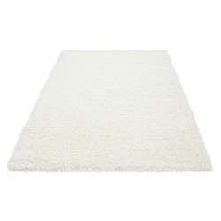 Shaggy carpet, high pile, long pile, living room, pile height 3cm, plain cream