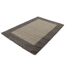 Hoogpolig tapijt, hoogpolig, langpolig, woonkamer hoogpolig, stapelhoogte 3 cm, taupe mokka