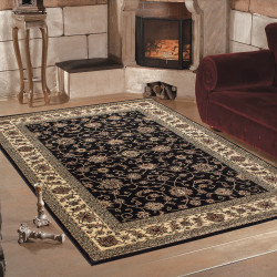 Klasyczny orientalny dywan do salonu Marrakesh 0210 czarny