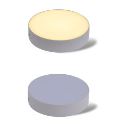 Panelowa lampa sufitowa LED Basic White - punkt natynkowy - punkt sufitowy - nowoczesny - biały - (24W ciepła biel)