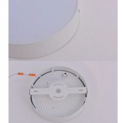 Plafonnier LED Basic White - spot en saillie - spot de plafond - moderne - blanc - (24W blanc chaud)