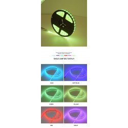 LED WIfi strip RGB set LED strip with app-controlled 5M 300 LEDs 5050 EU power cable waterproof IP65