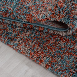 Tappeto shaggy da soggiorno di alta qualità a pelo lungo a pelo lungo terra blu beige screziato