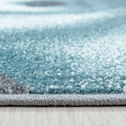 Children's carpet Children's room carpet 3D motif polar bear blue