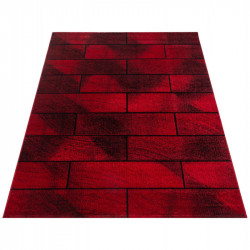 Moderner,Designer  Wohnzimmer Teppich Rot