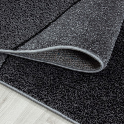 Modern, designer living room rug gray