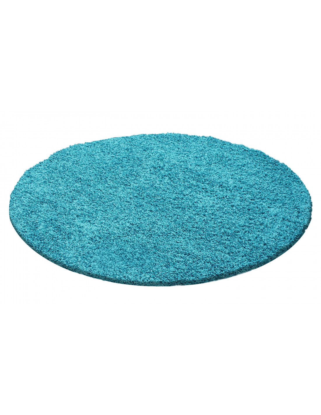 Hoogpolig tapijt, poolhoogte 3 cm, effen turkoois