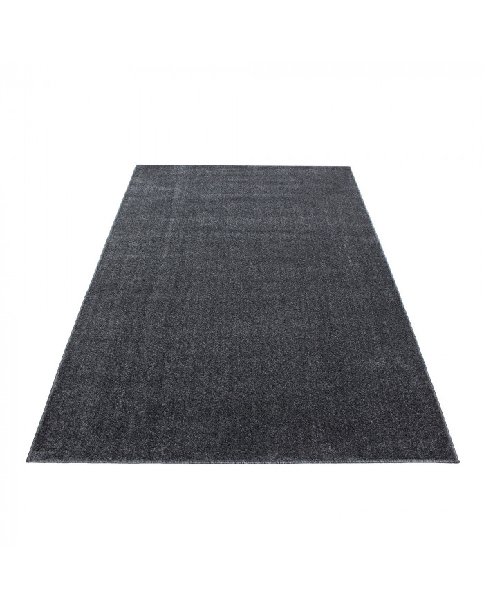 Teppich Kurzflor Modern Wohnzimmer Einfarbig Grau Meliert Uni günstig