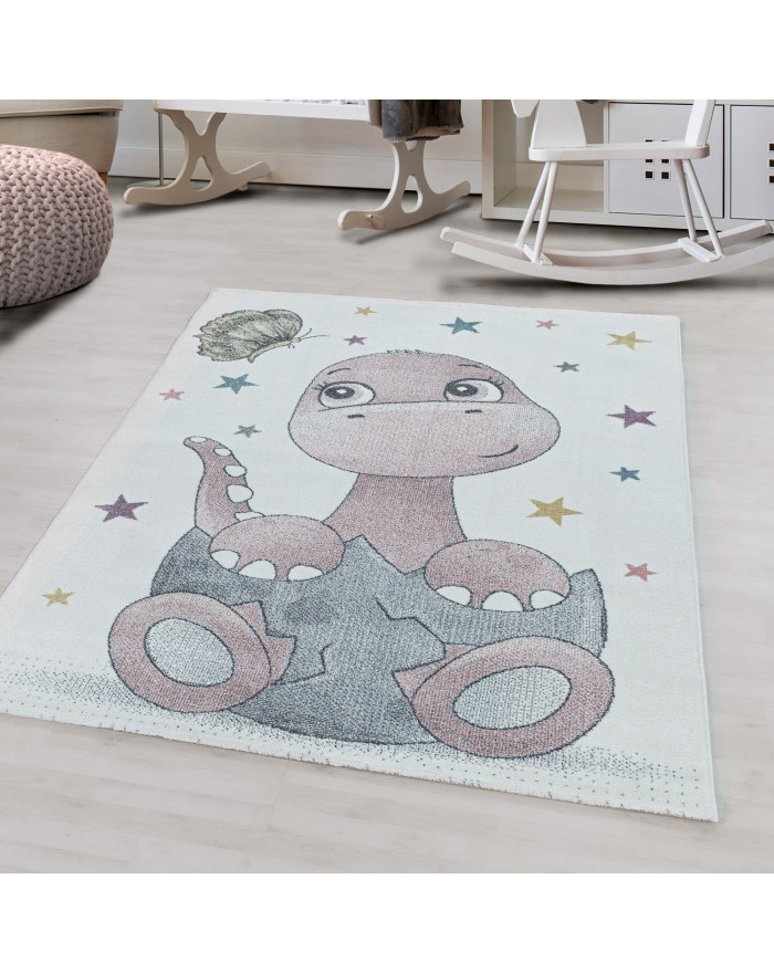 Alfombra infantil pelo corto diseño Dino Baby dinosaurio alfombra