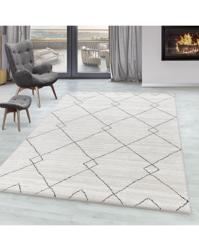 Living room carpet CASA short pile carpet Traditional Berber style pattern