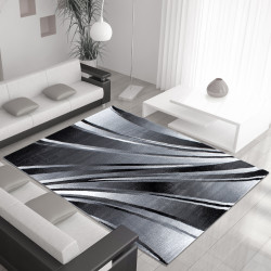 Modern carpet black 9210 parma designe 