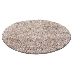 Shaggy carpet, pile height 3cm, plain beige