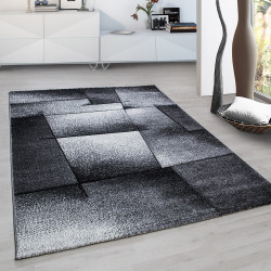 Modern designer contour cut 3D living room rug Hawaii 1720 gray