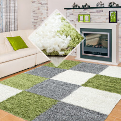 Hoogpolig tapijt met lange pool, twee kleuren, verschillende maten en kleuren